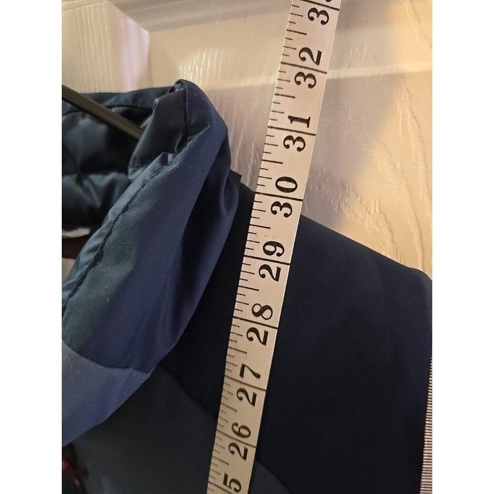 Mens Columbia Navy 550 Puffer Jacket.  Large. Blue. Duck Feather Blend. EUC! - Picture 13 of 13